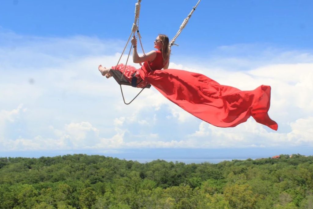 Uluwatu swing experience in Bali