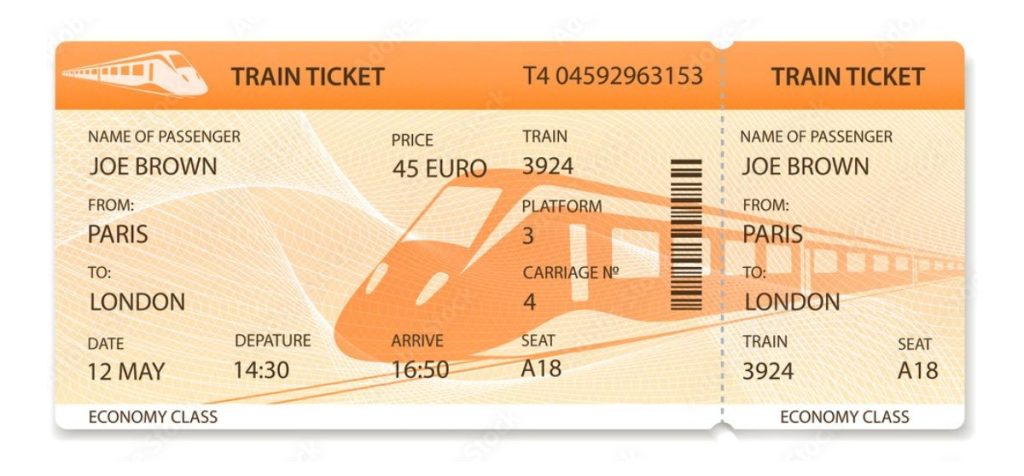 Europe train ticket